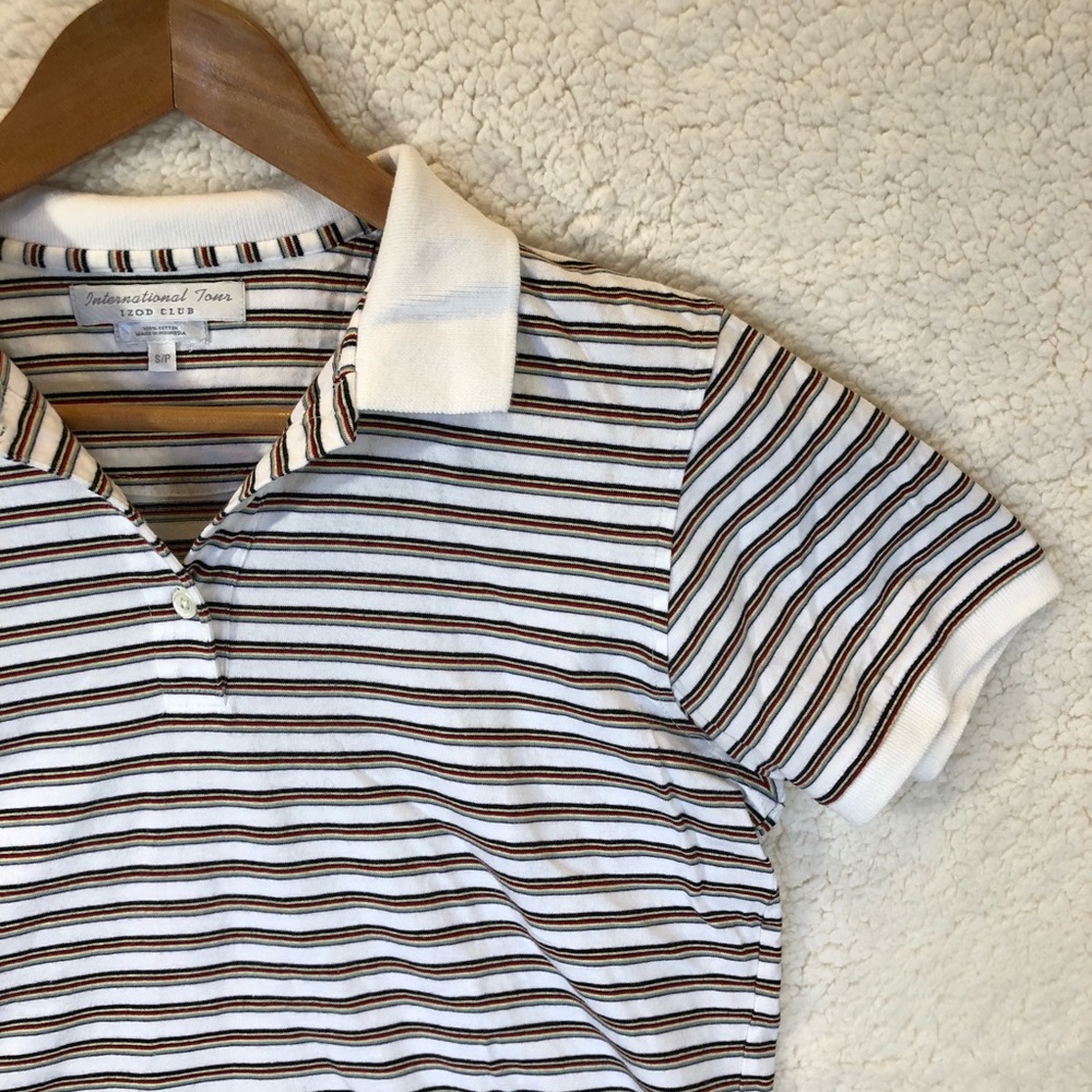 ❗️SOLD❗️izod striped multi colored polo